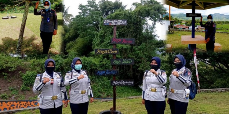 Beberapa tempat refreshing yang disediakan oleh Dinas Perhubungan Kabupaten Bone Bolango bagi warga yang ingin mendapatkan pelayanan. (Foto Istimewa)