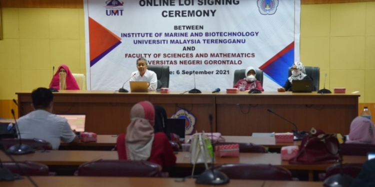 Pertemuan kerja sama antara FMIPA UNG bersama IMB Universiti Malaysia Terengganu