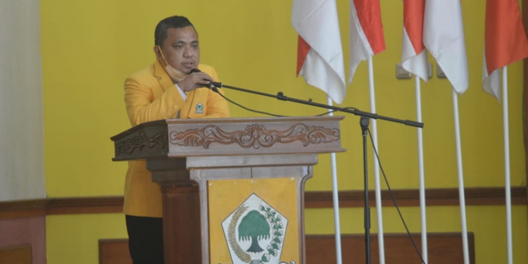 Ketua DPD II Partai Golkar Kabupaten Gorontalo, Hendra S Hemeto. Foto : Putra/Gopos