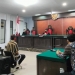 Suasana sidang perkara penganiyaan dengan terdakwa Kepala Desa Pilobuhuta, Hamzah Meluko, di pengadilan Negeri Limboto, Jumat (3/9/2021). Istimewa