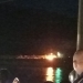 Kapal pengangkut BBM mengalami kebakaran saat berlabuh di Pelabuhan Depo (Terminal BBM) Pertamina Gorontalo, Senin(6/9/2021). (istimewa)