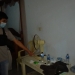 Petugas Polres Gorontalo melakukan olah tempat kejadian perkara di hotel tempat ditemukannya seorang purnawirawan Polri yang meninggal di dalam kamar hotel. (istimewa)