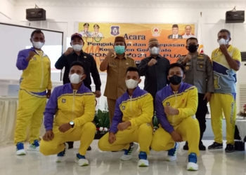Provinsi Gorontalo menargetkan perolehan medali pada 9 cabang Olahraga PON Papua. (sari/gopos)