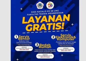 Fakultas Teknik UNG buka pelayanan gratis untuk masyarakat (istimewa)
