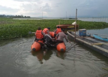 Ilustrasi: pencarian orang hilang di Danau Limboto.