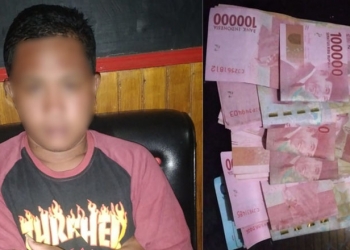 Polres Gorontalo berhasil menangkap AHL terduga pencurian uang di dalam mobil di SPBU Luhu, Kecamatan Telaga, Kabupaten Gorontalo. (istimewa)