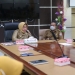 Wakil Bupati Pohuwato, Suharsi Igirisa, didampingi Sekretaris Daerah Pohuwato, Iskandar Datau, mengikuti rapat evaluasi vaksinasi bersama Gubernur Gorontalo secara virtual.