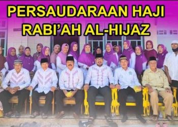 Ketua Persaudaraan Haji Rabi'ah Al-Hijaz Dr. H. Adnan, M.Ag bersama jajaranya. Foto istimewa