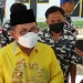 Wali Kota Gorontalo, marten Taha saat diwawancarai awak media. Foto istimewa