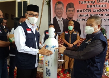 Kadin Gorontalo Bantu 200 tabung oksigen
