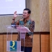 Wakil Ketua MPR RI, Fadel Muhammad, memberi sambutan pada FGD Kebangsaan Pimpinan MPR RI di Hotel Grand Q Kota Gorontalo, Sabtu (30/10/2021). (foto:Ripal)