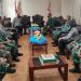 Kunjungi Markas angkatan laut, Kapolres Gorontalo kota, AKBP Suka Irawanto S.I.K., M.Si., didampingi Kabag OPS AKP Ryan Dodo Hutagalung, disambut hangat Wadanlanal, Kapten Laut (P) Jawawi (Palaksa Lanal Gorontalo) serta sfaf Angkatan Laut, Selasa (5/10/2021). Foto : Humas
