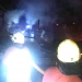 Damkar Kabupaten Gorontalo saat melakukan pemadaman satu unit rumah yang terbakar di Kecamatan Tibawa, Kabupaten Gorontalo, Ahad (17/10/2021). Istimewa