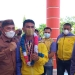 Bupati Pohuwato, Saipul Mbuinga, menyambut dua atlet asal Pohuwato yang berlaga pada Pekan Olahraga Nasional (PON) XX di Papua, Senin (25/10/2021).