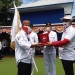 Ketua Pergatsi Provinsi Gorontalo, Darda Daraba saat mengukuhkan Ketua dan Pengurus Pergatsi Kabupaten Bone Bolango. (Foto Istimewa)