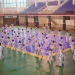 Anggota Taekwondo Kabupaten Gorontalo saat melaksanakan latihan bersama di GOR David Toni, Kecamatan Limboto, Kabupaten Gorontalo, Jumat (1/10/2021), (Foto: Putra/Gopos)