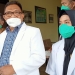 Ketua MKEK Kota Gorontalo, dr. Elson Djakaria, yang juga di dampingi kepala dinas kesehatan provinsi Gorontalo dr. Yana Yanti Suleman, Rabu (27/10/2021). (Foto: Sari/gopos)