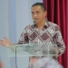 Dekan Fakultas Perikanan UNG, Dr. Abdul Hafidz Olii saat memberikan sambutan pada PMTT. (Foto istimewa)