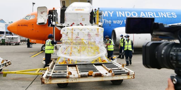 Jutaan Vaksin tiba di Indonesia