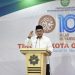 Wali Kota Gorontalo, Marten Taha saat memberikan sambutan pada Milad Muhammadiyah. Foto (Diskominfo Kota Gorontgalo