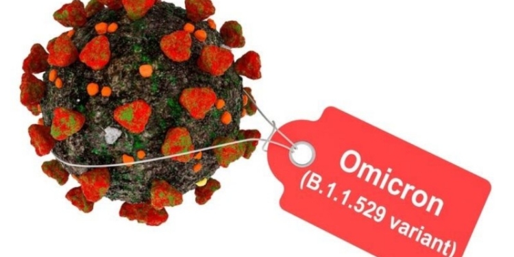 Ilustrasi varian baru covid-19, omicron. Foto Shuttertock