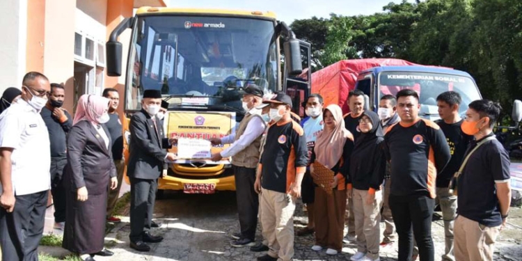 Pemkab Pohuwato Kirim Bantuan untuk Korban Banjir di Kab. Gorontalo