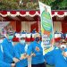 Perayaan HKN ke 57 tahun, pelepasan balon udara, oleh walikota Gorontalo, Marten Taha (kanan), di Lapangan Taruna Remaja Kota Gorontalo, Selasa (16/11/2021). (Foto : Sari/gopos)