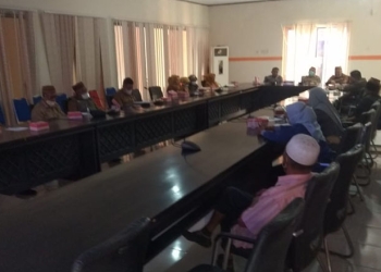 Rapat dengar pendapat DPRD Pohuwato bersama sejumlah pimpinan OPD.