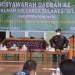 Bupati Pohuwato Saipul A. Mbuinga saat memberikan sambutan pada acara pembukaan Musyawarah Daerah Kerukunan Keluarga Sulawesi Selatan (KKSS) Kabupaten Pohuwato, bertempat di Tanjung Maleo, Desa Maleo, Kecamatan Paguat, Kabupaten Pohuwato. Sabtu (13/11/2021). (Istimewa)