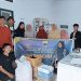 PMII Komisariat IAIN Gorontalo saat menyerahkan bantuan di pondok pesantren Al-fatwa Isimu. Minggu, (21/11/20021).