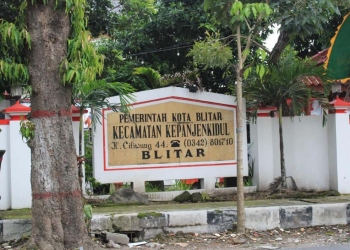 Kantor Kecamatan Kepanjen Kidul yang terletak di Jalan Ciliwung, Kota Blitar. (Foto: ma'ruf/gopos)