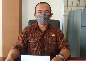 Sekretaris Disperdagin Kota Blitar, Jito Baskoro saat ditemui di kantornya, Jum'at (19/11/2021). (Foto: Ma'ruf/gopos.id)