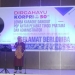 Wakil Bupati Bone Bolango, Merlan S. Uloli saat membuka kegiatan lomba karaoke dangdut pop antar OPD, dalam rangka memperingati HUT Korpri ke-50 tingkat Kabupaten Bone Bolango, yang dilaksanakan di Auditorium Bone Bolango, Rabu (24/11/2021). (Foto Yudi/Sespro Wabup)