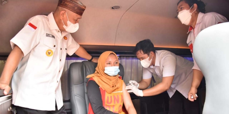 Saipul Mbuinga Apresiasi Vaksinasi Covid-19 Oleh Binda Gorontalo