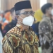 Sekretaris Daerah Kota Gorontalo, Ismail Madjid saat menghadiri Kongres Nasional IV KKIG, di Mess Haji Kota Gorontalo, Jumat (10/12/2021). (Foto: Putra/Gopos)