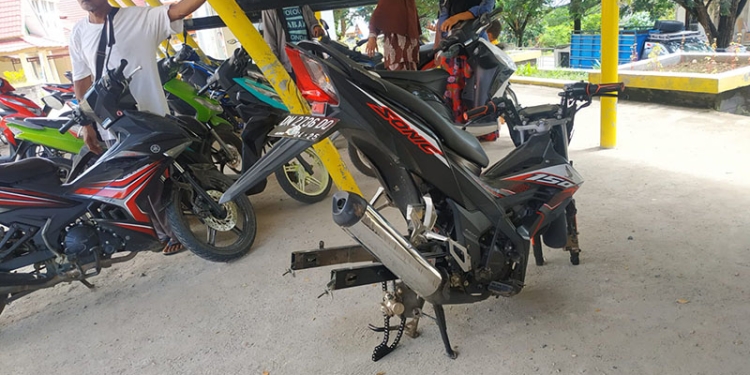 Besuk Keluarga di RSBP Pohuwato, Ban dan Pelek Sepeda Motor Raib Digasak Maling