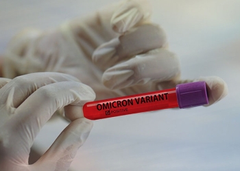 Ilustrasi varian Omicron Covid-19. (foto:Pixabay)