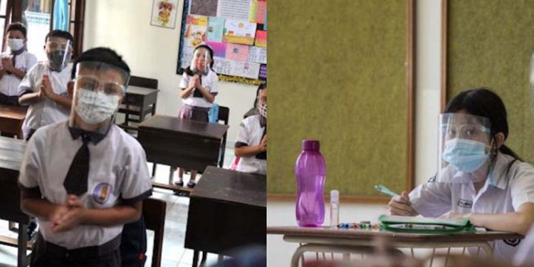 Sekolah tatap muka ilustrasi aturan SKB 4 menteri terbaru. (Foto dokumen Antara)