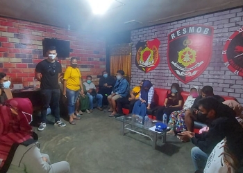 Sebanyak 10 pasangan bukan suami istri diamankan Polres Gorontalo saat operasi pekat pada sejumlah hotel dan penginapan di Kota Gorontalo, Sabtu (4/12/2021).