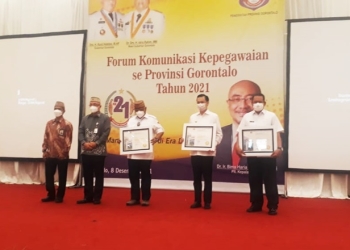 Pemkab Gorontalo berhasil meraih peringkat III tingkat  nasional kategori penilaian kompetensi Kabupaten Tipe B. (Foto: Istimewa)
