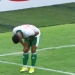 Penyerang Timnas Indonesia, Irfan Jaya, mencetak gol pakai alat vital hingga akhirnya meringis kesakitan usai berselebrasi. [Tangkapan Layar]
