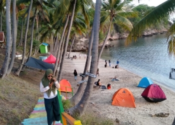 Wisata Tantung Tihu, salah satu wisata di Provinsi Gorontalo yang terletak di Kecamatan Bone Pante, Kabupaten Bone Bolango (muhajir/gopos)