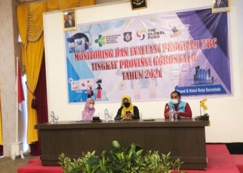 Dinas Kesehatan Provinsi Gorontalo melaksanakan monitoring serta evaluasi kasus Tuberkulosis (TBC) Tahun 2021. (Foto: Istimewa)