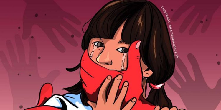 Ilustrasi kekerasan seksual pada anak di bawah umur. SSuaraJogja.com / Ema Rohimah)