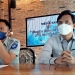 Muhammad Rifai, Kepala Sub Bagian Pelayanan Jasa Raharja (Kanan), bersama Ida Bagus Kade Weda Widnyana, Kepala Jasa Raharja Putera Provinsi Gorontalo (Kiri), (Foto: Sari/gopos)