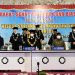 Wagub Gorontalo H. Idris Rahim (ke dua dari kanan depan) mengikuti Rapat Senat Terbuka Luar Biasa dalam rangka Wisuda S1 Angkatan XXIV Gelombang II Unisan Gorontalo di Gedung Grand Sumber Ria, Kota Gorontalo, Senin (27/12/2021). (Foto: Haris)