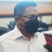 Wali Kota Gorontalo, Marten Taha saat diwawancarai awak media, Rabu (12/1/2022). (Foto: Putra/Gopos)
