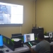 Kasubdit Gakkum Ditlantas Polda Gorontalo, Kompol Busroni saat menunjukan salah satu pelanggar lalulintas melalui layar monitor di kantor Ditlantas Polda Gorontalo, Jumat (21/1/2022). (Foto: Putra/Gopos)