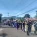 Sebanyak 86 PTT di Dinas Lingkungan Hidup, Pertanahan, dan Perhubungan (DLHPP) Kabupaten Bone Bolango saat mengikuti seleksi kesamaptaan. (Foto istimewa)