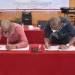 Bupati Pohuwato Saipul Mbuinga Bersama Direktur PT Bank Sulutgo Tandatangani Kerja Sama. 25/01/2022 (Istimewa)